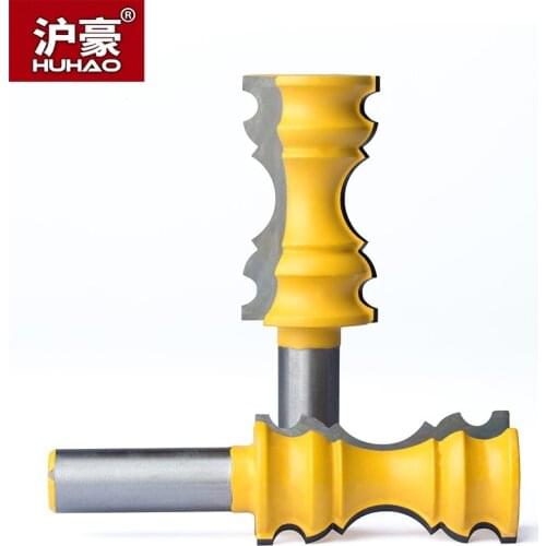 HUHAO 1pc 1/2" Shank Woodworking Slotted Trimming Router Bits Milling Cutter CNC Tool For Wood Pattern Carving Cutter