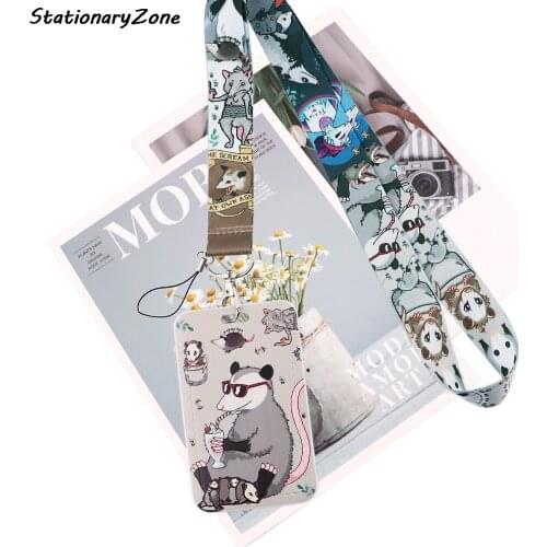 JY013 New Cartoon Mouse Lanyard Neck Strap for Key ID Card Cell Phone Straps Badge Holder Fashion Accessories