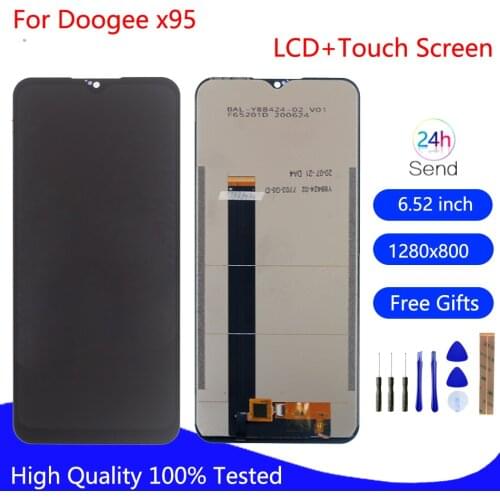 Original For Doogee X95 LCD Display Touch Screen Digitizer For Doogee X95 Screen LCD Display Phone PartsFree Tools