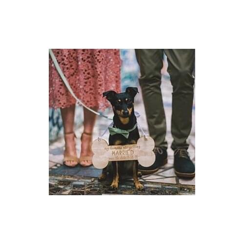 Personalize Pet dog Sign for Engagement Save the Date Photography ,wood dog wedding signs, Engagement Pictures Photo Prop