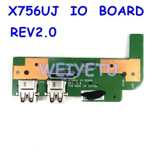 X756UJ IO BOARD REV 2.0 For ASUS X756U X756UJ X756UXM X756UV X756UB X756UX X756UWK K756U A756U SD Card USB IO Board Test OK