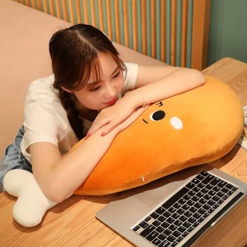 50-100cm Cute Cartoon Chicken Leg Pillow Plush Toys Stuffed Lovely Animals Pillow Snacks Dolls For Kids Girls Birthday Gifts