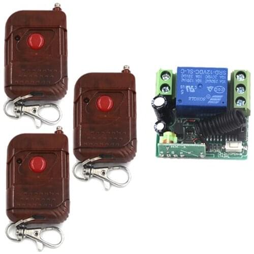 DC 12V Relay 1 Channel RF Wireless Radio Remote Control Switch Fixed Code 2260/2262 Jog/ Self-lock SKU: 5269