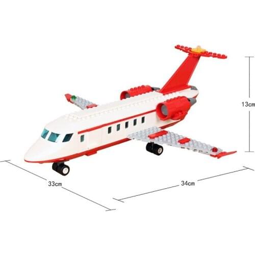 Assembling Building Blocks Private Plane Educational Toys Plastic Blocks Action Figure Modular Building Minifigures Kids Toys