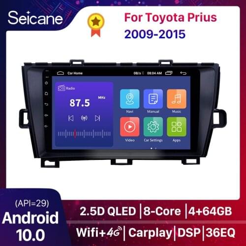 Seicane Android 8.1 2din HD Touchscreen 9" Car Unit GPS Stereo for Toyota Prius RHD 2009 2010 2011 2012 2013 Autoradio Player