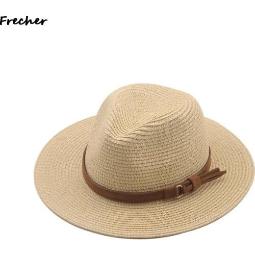 Women Simple Sun Hat Beach Woman Summer Hat UV Protect Travel Cap Wide Brim Floppy Women Straw Hat Lady Cap Female