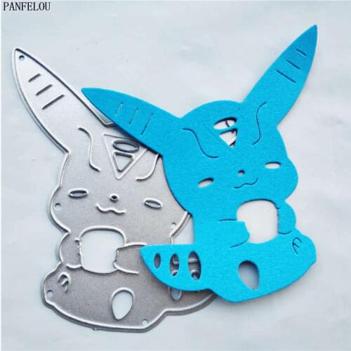 PANFELOU The Tea mice paper die cutting dies metal craft Scrapbooking/DIY Easter wedding Embossing mould cards