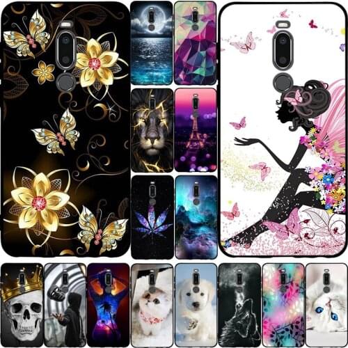 Silicone Case For Meizu M8 Case Flower Cartoon Printed Pattern Soft TPU Protector Back Cover For Meizu V8 Pro Case Phone Bumper