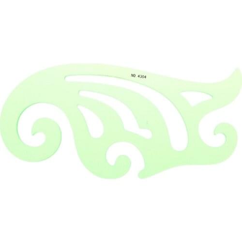 Students Plastic Drawing Template Curve Ruler Stencil Measuring Tool Stationery K3KB