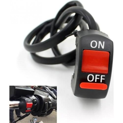 Universal 12V Motorcycle Handlebar Accident Hazard Light Switch On/Off Button