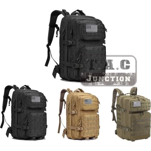 42L Military Tactical Backpack For Men Large Assault Pack 3 Day Army Camouflage Rucksacks Molle Outdoors Hiking Hunting Daypack