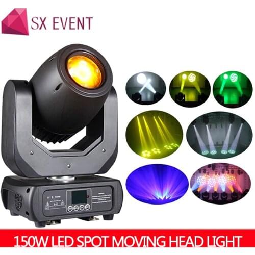 High brightness DMX 512 control 150w led beam / spot strobe moving head light with 7 color wheel and 14 gobo wheels