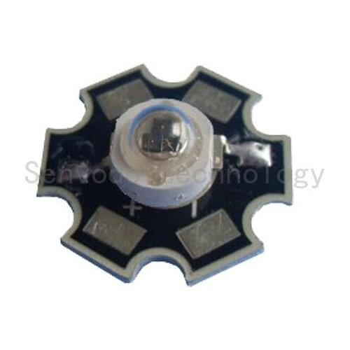 100X high quality 5W 850nm infrared high power led light beads with Bridgelux 3 chip with heat sink free shipping