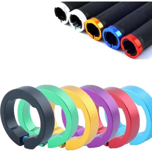 2pcs MTB Aluminum Alloy Bike Grips Fixing Ring Bicycle Grips Ring End Lock Rings Handlebar Lock Ring Cycling Accessories