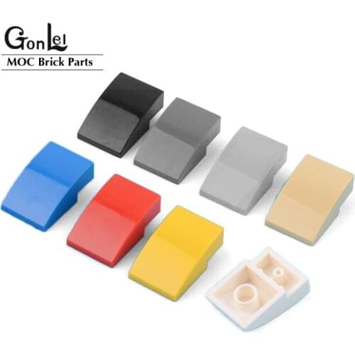 20Pcs/Lot Bricks Curved Parts Slope Curved 4 x 2 No Studs Parts 24309 MOC Building Blocks Brick Curved Parts set DIY Toys Gifts