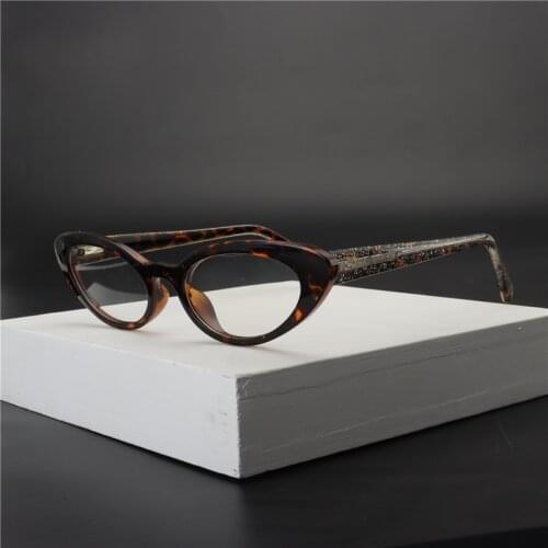 2020 Small Frame High Quality blue leopard cat Reading Glasses women Anti Blue Retro men Presbyopic Glasses with box Box NX