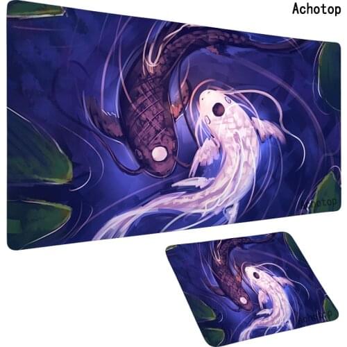 60x30 Cute Cartoon Fish Mouse Pad Gamer Desk Mat Large M L XL XXL Computer Gaming Peripheral Accessories Mouse Pad Mats PC Gamer