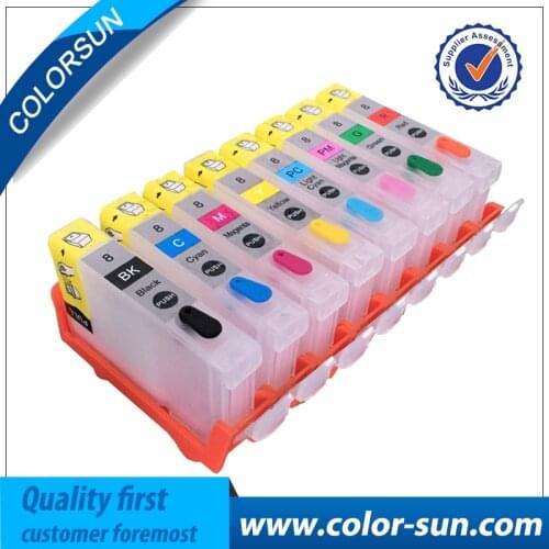 8 Colors for Canon CLI-8 CLI8 Refillable Ink Cartridge for Canon PIXMA Pro 9000 Pro9000 Printer cartridges With ARC Chips