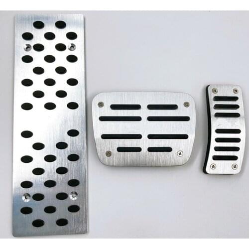 Car Accessory For Audi A4 A5 A6 A7 A8 Q5 B6 B7 B8 C5 C6 AT Accelerator Brake Foot Rest Pedal Pad Plate Styling Stickers
