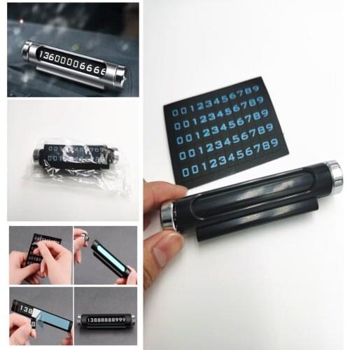 Car number plate luminous parking card for Honda S660 Project D M Sports Ridgeline NeuV