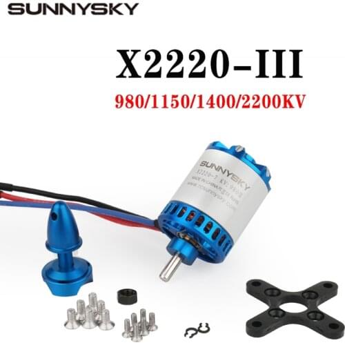Sunnysky X2220 III X2220-III KV980 KV1150 KV1400 KV2200 3S Outrunner Brushless Motor Designed for Fixed Wing 3D 3A Glider