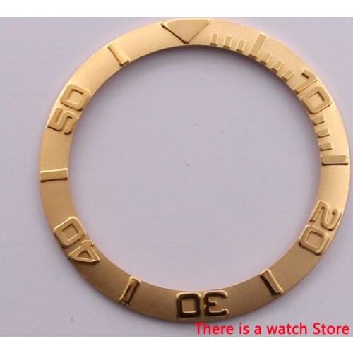 38mm Stainless steel silver gold Watch bezel insert for 40mm automatic watches