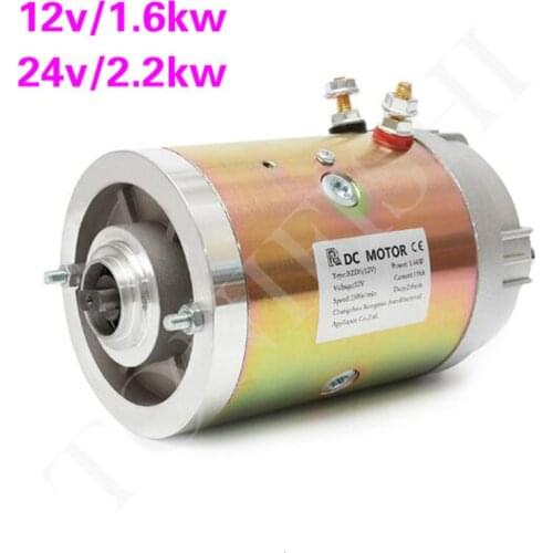 Electric Pallet Truck Garbage Truck 1.6KW Hydraulic Oil Pump Motor 2.2KW DC Motor 12V 24V 48V 60V