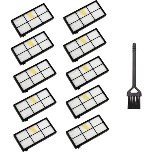 10Pcs Hepa Filter for iRobot Roomba 800 900 Series 860 865 866 870 871 880 885 886 890 900 960 966 980 Robot Vacuum Cleaner Kits
