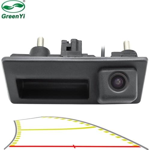 Vehicle Dynamic Trajectory Parking Line Car Reverse Backup Trunk Handle Camera For VW Skoda Jetta Polo Passat Golf Audi A3 A4 A6