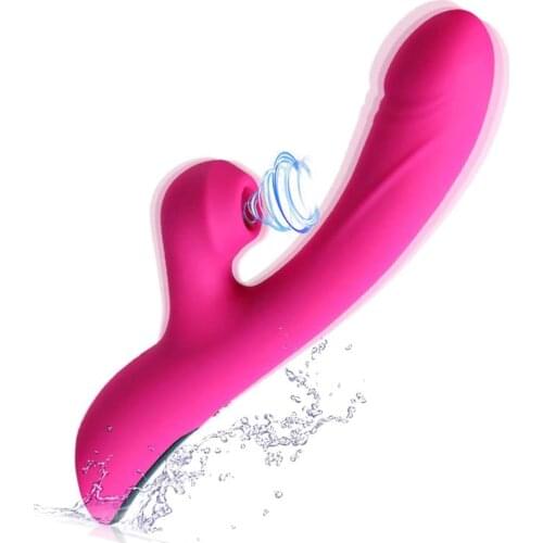 Clitoral Sucking Licking G-spot Rabbit Vibrator Dildo Massager with 10 Vibration Waterproof Adult Sex Toys for Women & Couple