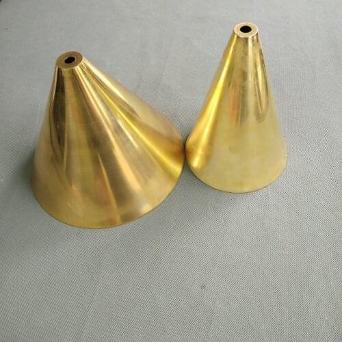 Cone pure brass material lamp cover bell mouth copper shade E27 lamp shade cover lighting brass shade free shipping