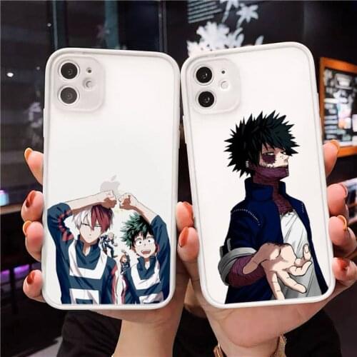 My Hero Academia deku bakugou Boku Phone Case Matte For iPhone 12 Mini 11 Pro XR XS Max 7 8 Plus X Hard PC Back Cover