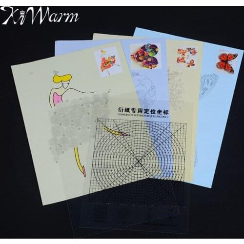KiWarm DIY Scrapbooking Paper Quilling Tools Set Coordinate 16 Style Paper Quilling Drawing Collection Photo Cards Decor Gift