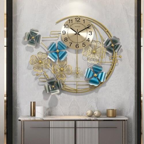 Traditional Chinese Wall Clock Modern Design Wall Decorations Living Room Wall Ornament Home Decore Wall Digital Clocks Metal