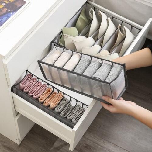 Underwear Bra Organizer Foldable Drawer Closet Organizers Boxes for Underwear Scarfs Socks Ties Home Storage Box Drawer Divider