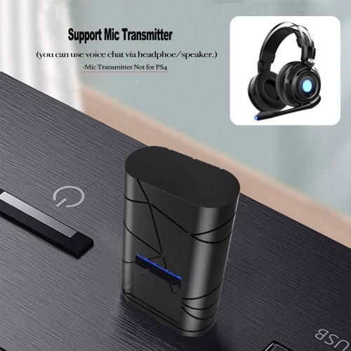 Tebe USB Bluetooth 5.0 Transmitter Support APTX Wireless Bluetooth Headset Audio Adapter for PC Desktop PS4/PS5