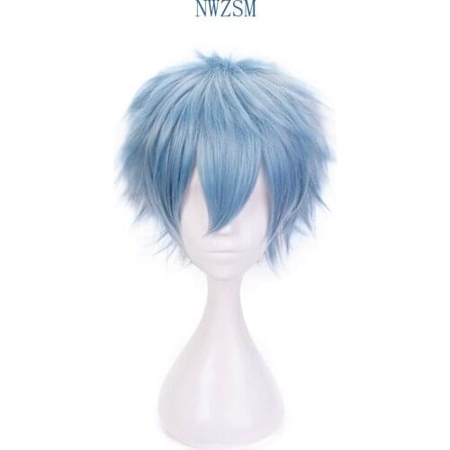 My Hero Academia Tomura Shigaraki Short Wig Cosplay Costume Boku no Hero Academia Heat Resistant Synthetic Hair Men Wigs