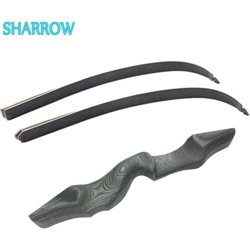 60" 30lbs-60lbs Recurve Bow Riser Takedown Bow Handle Lamination Bow Limbs Right Hand for Archery Shooting Hunting Accessories