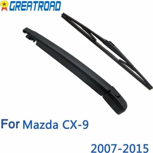 Wiper 14" Rear Wiper Blade & Arm Set Kit For Mazda CX-9 2007-2015 Windshield Windscreen Rear Window