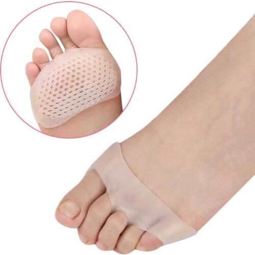 Silicone Ottomans Health Care Belly Ballet Toe Pads Womens High Heels Insoles Breathable Massage Soothing Foot Pain