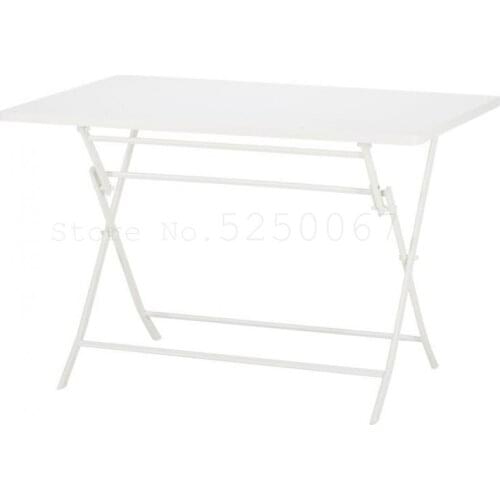 9999 Net Red Balcony Folding Table Small Square Table Northern Europe Small Family Table Simple Round Table Table Iron Table