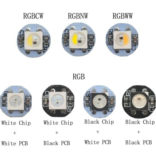 10~100Pcs WS2812B LED Individually Addressable WS2811 IC RGB/RGBW Led Heatsink (10mm*3mm) 5050SMD RGB/RGBW Built-In DC5V