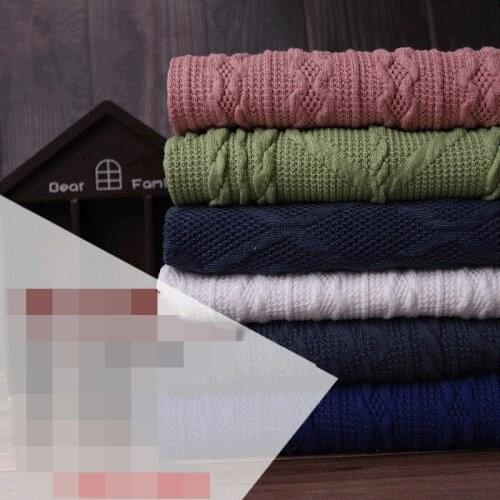 Sweater fabric polyester fabric Sewing pullover tops spring autumn