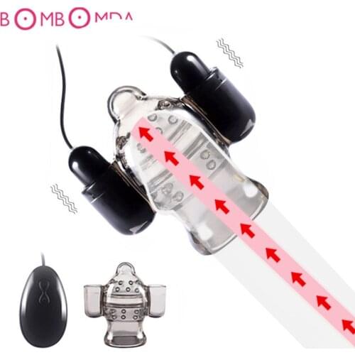 Vibrating Glans Vibrator Sex Toy For Men Delay Ejaculation Gspot Penis Erection Silicone Male Masturbator Glans Vibrator For Man