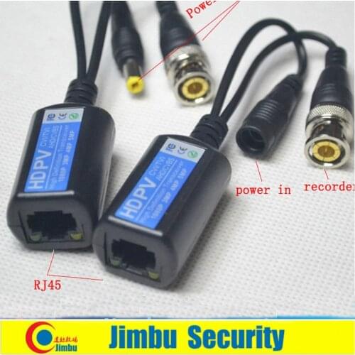 Video balun combine Power Balun transmission with CAT5 6 Surge Protect for4mp 720 HD-CVI/TVI/AHD HD camera
