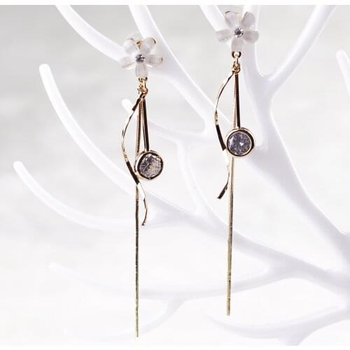 Dangle earrings flower design earring in S925 needles for women girls luxury drop earrings for party wedding jewelry