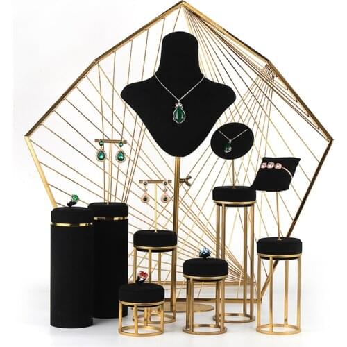 Metal Jewelry display props ring earrings shelf necklace watch jewelry display rack jewelry shop window display stands