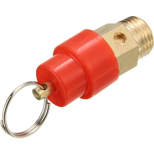 1/4'' BSP 120PSI Air Compressor Safety Relief Valve Pressure Release Regulator 9mm Diameter For Pressure Piping/Vessels