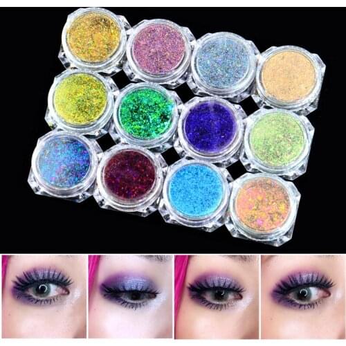 1 Box Chameleon Eyeshadow Powder Matte Mineral Sequin Eye Shadow Palette Easy To Eyeshadow Makeup