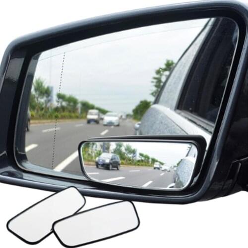 1 Pair decoration Car Blind Spot Mirror Wide Angle 360 Degree Adjustable Auxiliary Rearview car mirror lancer blind spot mirror